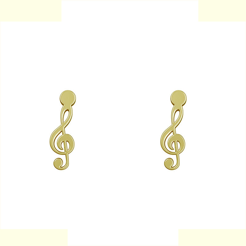 گوشواره طلا 18 عیار زنانه مدوپد مدل نت موسیقی کد GA1-10873 گوشواره طلا 18 عیار زنانه مدوپد مدل نت موسیقی کد GA1-10873