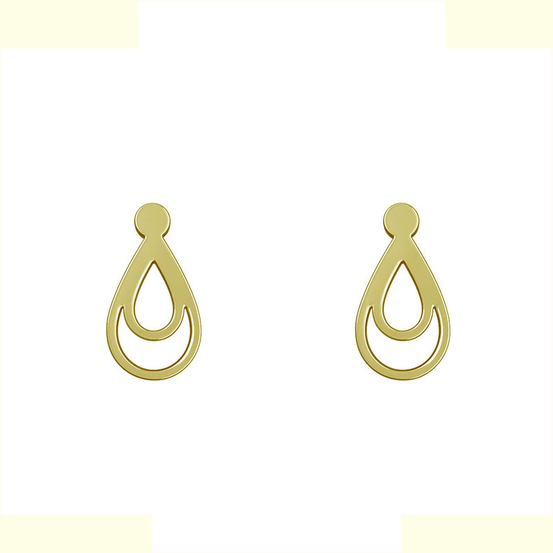 گوشواره طلا 18 عیار زنانه مدوپد مدل اشک کد GA1-10937