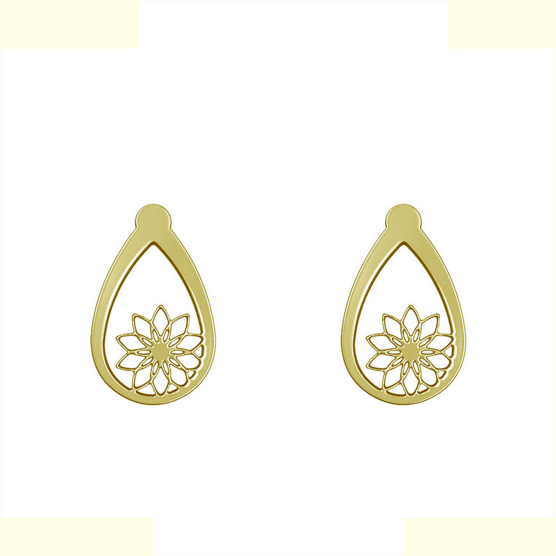 گوشواره طلا 18 عیار زنانه مدوپد مدل گل کد GA1-10985 گوشواره طلا 18 عیار زنانه مدوپد مدل گل کد GA1-10985