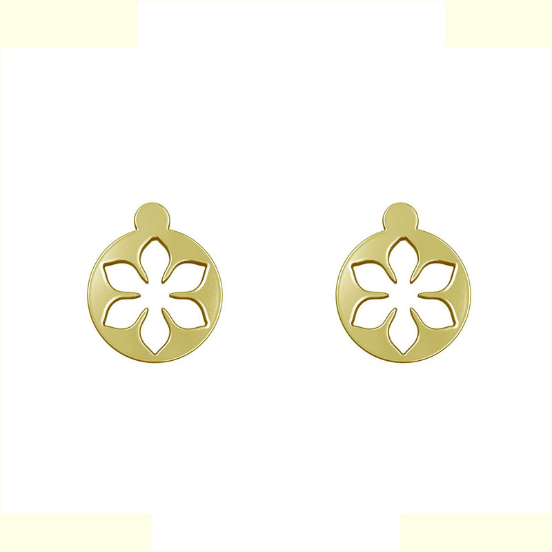 گوشواره طلا 18 عیار زنانه مدوپد مدل گل کد GA1-10989 گوشواره طلا 18 عیار زنانه مدوپد مدل گل کد GA1-10989