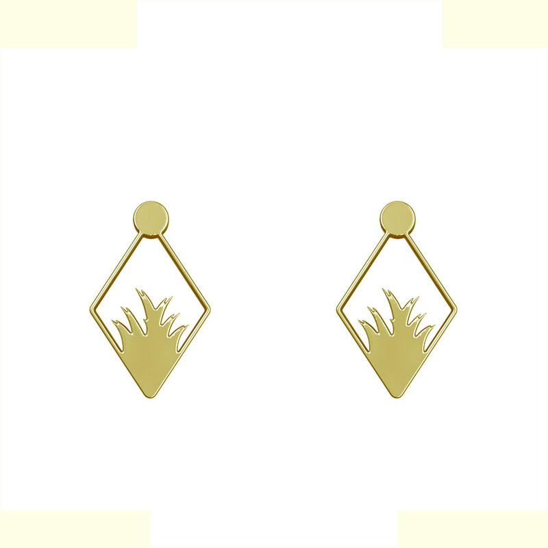 گوشواره طلا 18 عیار زنانه مدوپد مدل لوزی و برگ کد GA1-11052 گوشواره طلا 18 عیار زنانه مدوپد مدل لوزی و برگ کد GA1-11052