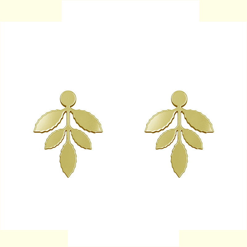 گوشواره طلا 18 عیار زنانه مدوپد مدل برگ کد GA1-11083 گوشواره طلا 18 عیار زنانه مدوپد مدل برگ کد GA1-11083