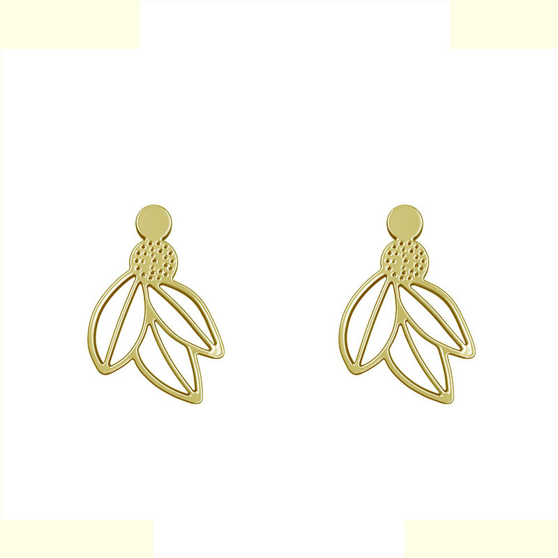 گوشواره طلا 18 عیار زنانه مدوپد مدل برگ کد GA1-11123 گوشواره طلا 18 عیار زنانه مدوپد مدل برگ کد GA1-11123