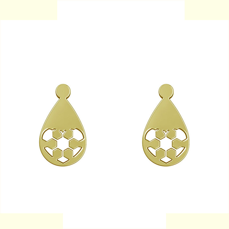 گوشواره طلا 18 عیار زنانه مدوپد مدل قلب فوتبالی کد GA1-11164 گوشواره طلا 18 عیار زنانه مدوپد مدل قلب فوتبالی کد GA1-11164