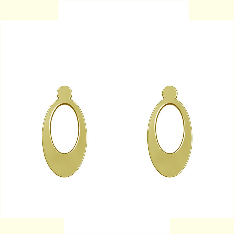 گوشواره طلا 18 عیار زنانه مدوپد مدل بیضی کد GA1-11206 گوشواره طلا 18 عیار زنانه مدوپد مدل بیضی کد GA1-11206