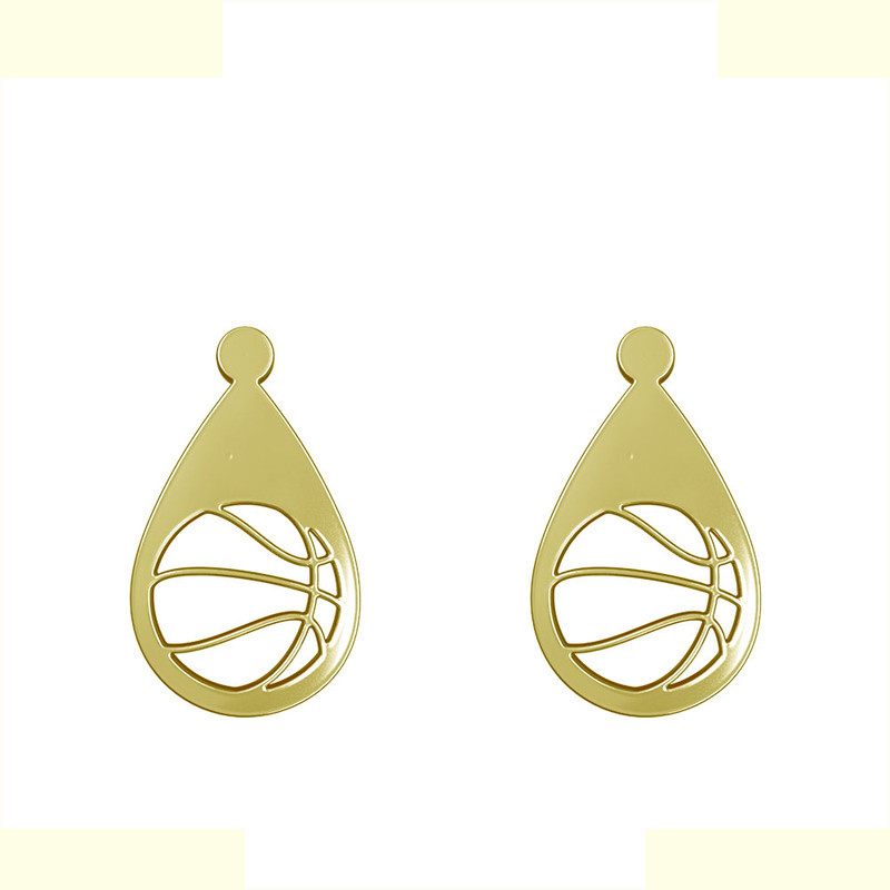 گوشواره طلا 18 عیار زنانه مدوپد مدل حرف بسکتبال کد GA1-11266 گوشواره طلا 18 عیار زنانه مدوپد مدل حرف بسکتبال کد GA1-11266