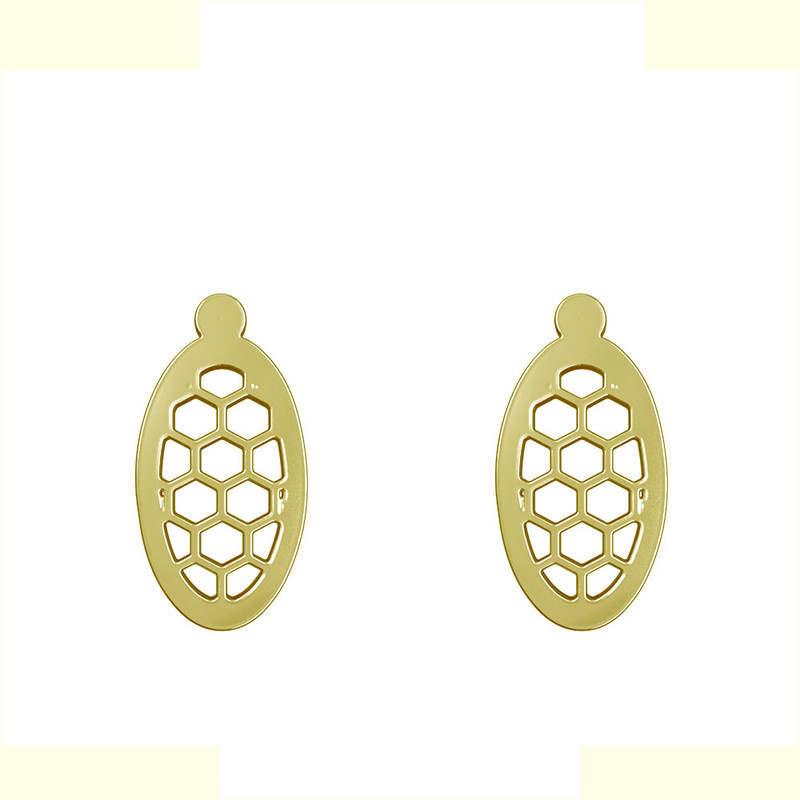 گوشواره طلا 18 عیار زنانه مدوپد مدل بیضی کد GA1-11268 گوشواره طلا 18 عیار زنانه مدوپد مدل بیضی کد GA1-11268