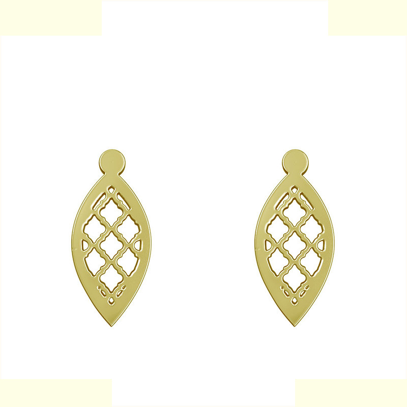 گوشواره طلا 18 عیار زنانه مدوپد مدل اشک کد GA1-11281