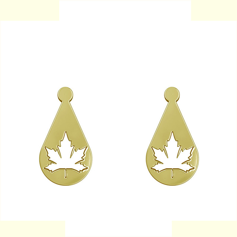 گوشواره طلا 18 عیار زنانه مدوپد مدل برگ کد GA1-11283 گوشواره طلا 18 عیار زنانه مدوپد مدل برگ کد GA1-11283