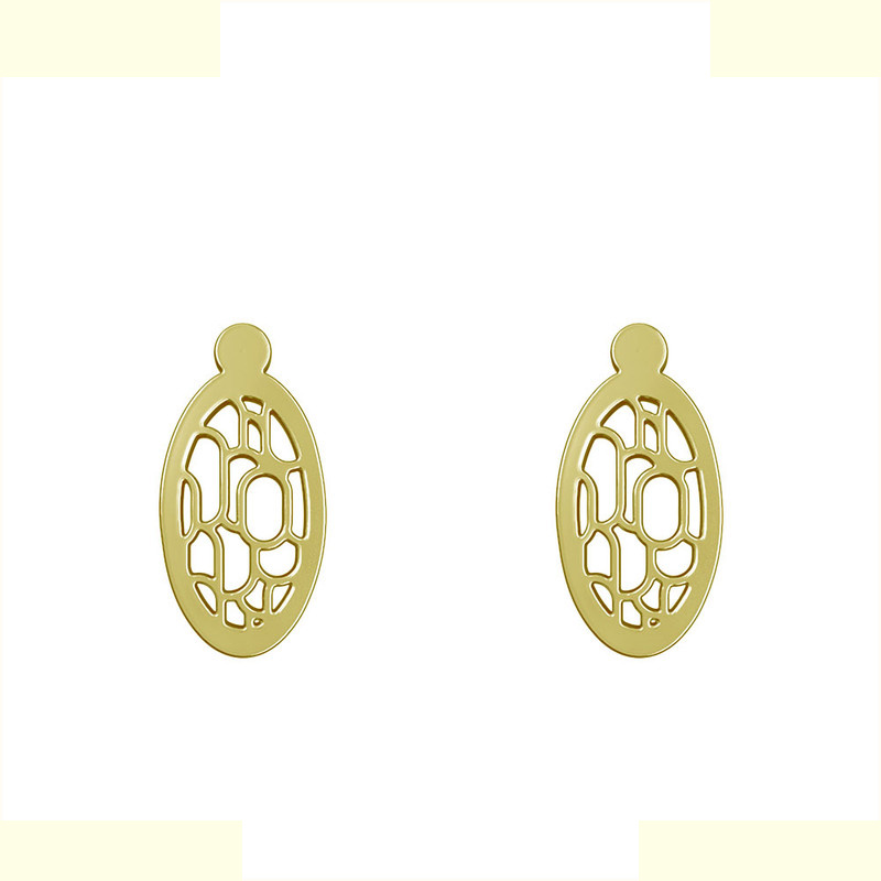 گوشواره طلا 18 عیار زنانه مدوپد مدل بیضی کد GA1-11291 گوشواره طلا 18 عیار زنانه مدوپد مدل بیضی کد GA1-11291
