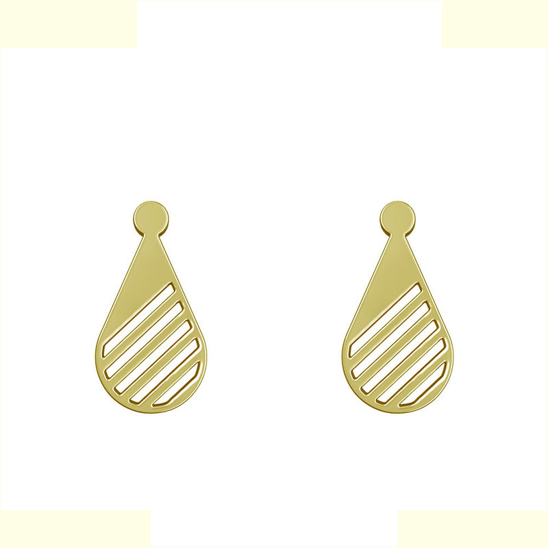 گوشواره طلا 18 عیار زنانه مدوپد مدل اشک کد GA1-11303