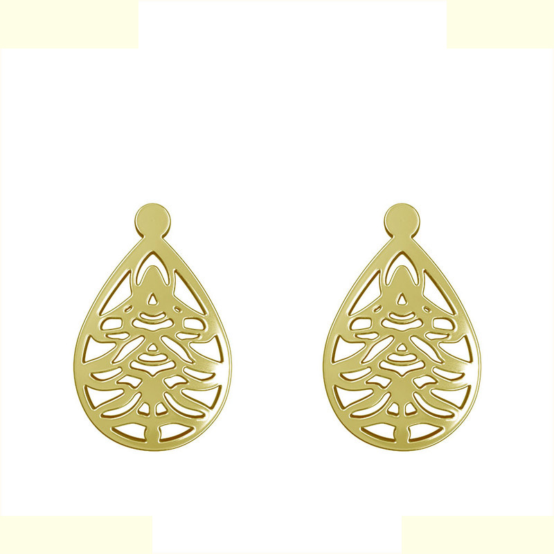 گوشواره طلا 18 عیار زنانه مدوپد مدل درخت کد GA1-11403 گوشواره طلا 18 عیار زنانه مدوپد مدل درخت کد GA1-11403