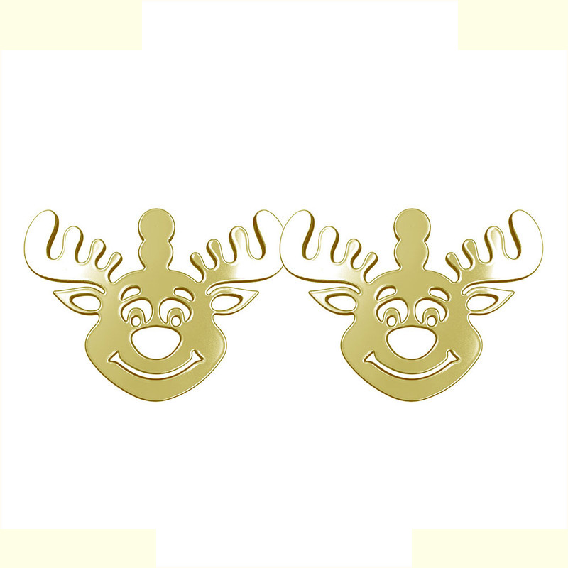 گوشواره طلا 18 عیار زنانه مدوپد مدل گوزن کد GA1-11423