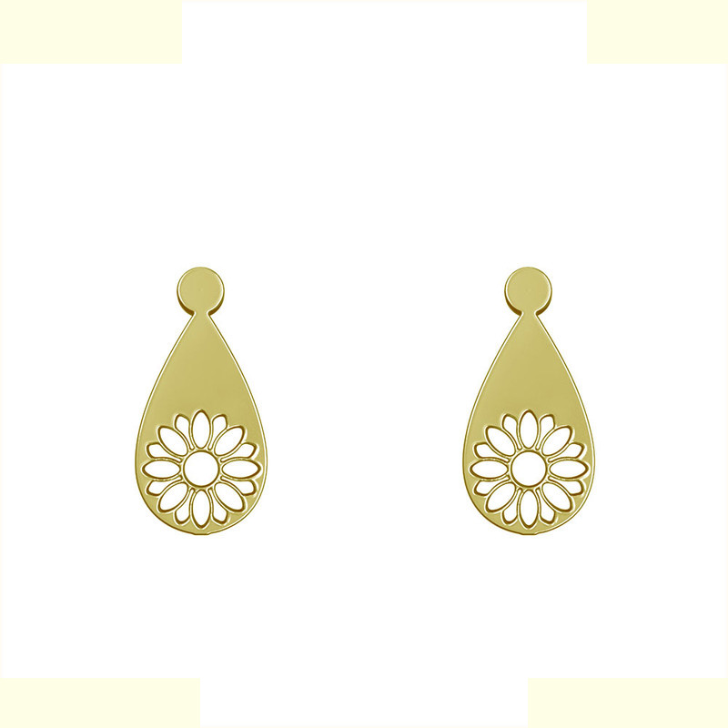 گوشواره طلا 18 عیار زنانه مدوپد مدل گل کد GA1-11456 گوشواره طلا 18 عیار زنانه مدوپد مدل گل کد GA1-11456