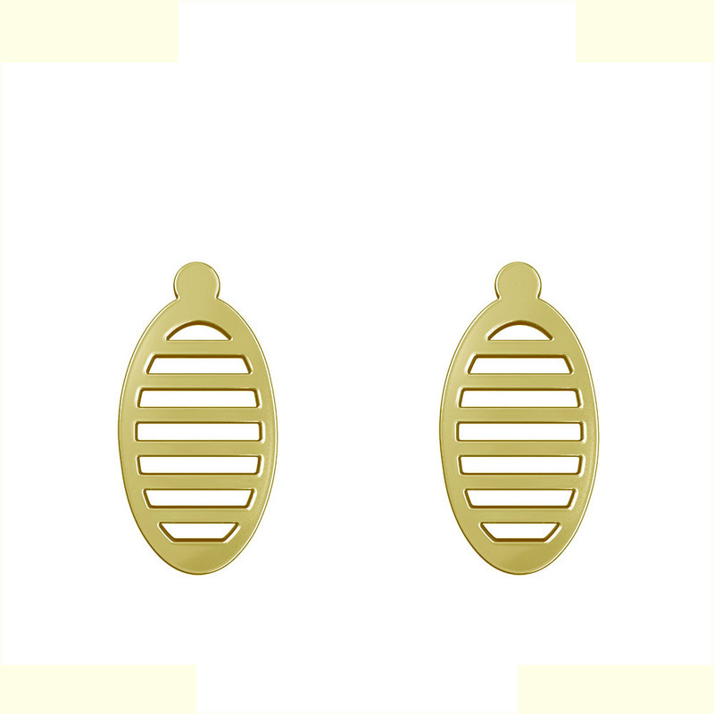 گوشواره طلا 18 عیار زنانه مدوپد مدل بیضی کد GA1-11488 گوشواره طلا 18 عیار زنانه مدوپد مدل بیضی کد GA1-11488