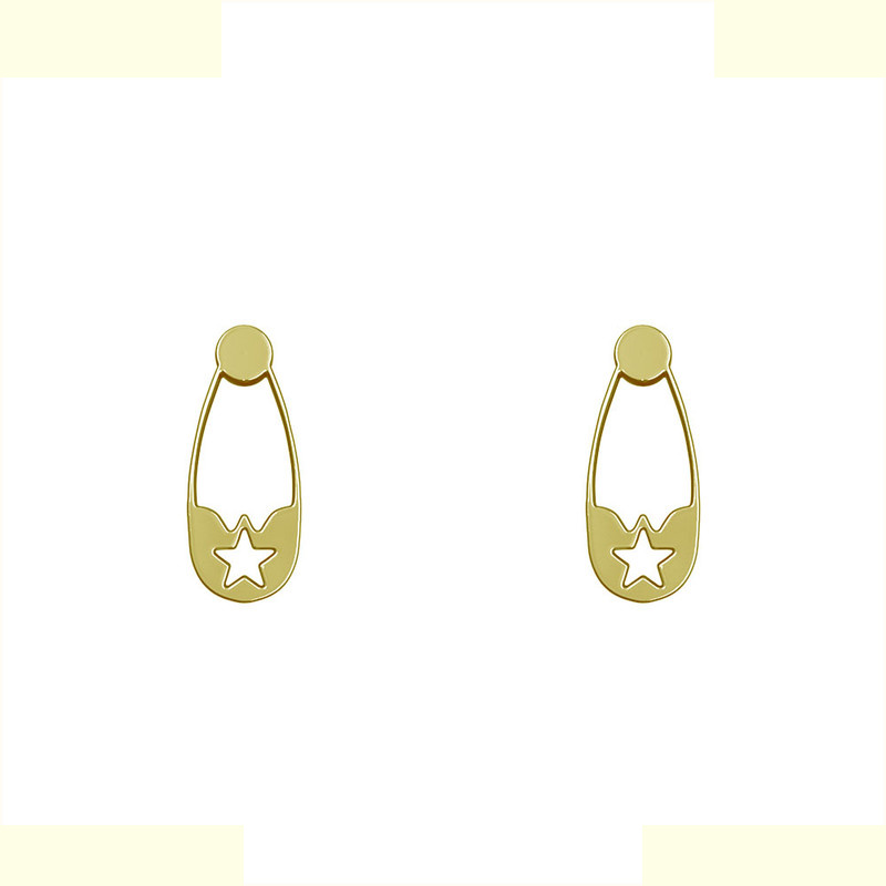 گوشواره طلا 18 عیار زنانه مدوپد مدل سنجاق ستاره کد GA1-11517 گوشواره طلا 18 عیار زنانه مدوپد مدل سنجاق ستاره کد GA1-11517