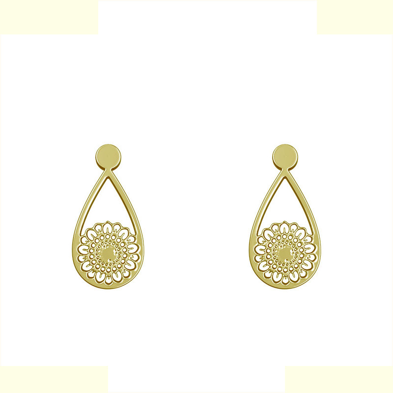 گوشواره طلا 18 عیار زنانه مدوپد مدل گل کد GA1-11521 گوشواره طلا 18 عیار زنانه مدوپد مدل گل کد GA1-11521