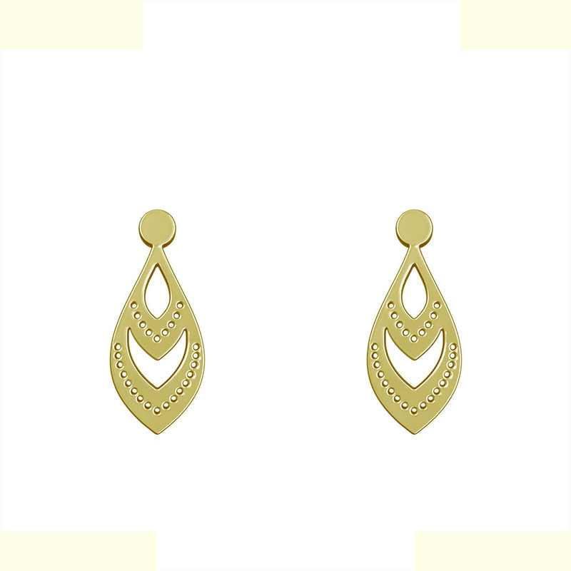 گوشواره طلا 18 عیار زنانه مدوپد مدل اشک کد GA1-11531