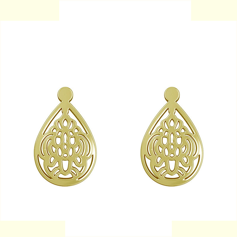 گوشواره طلا 18 عیار زنانه مدوپد مدل هندسی کد GA1-11534 گوشواره طلا 18 عیار زنانه مدوپد مدل هندسی کد GA1-11534