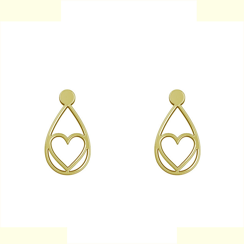 گوشواره طلا 18 عیار زنانه مدوپد مدل قلب کد GA1-11537 گوشواره طلا 18 عیار زنانه مدوپد مدل قلب کد GA1-11537