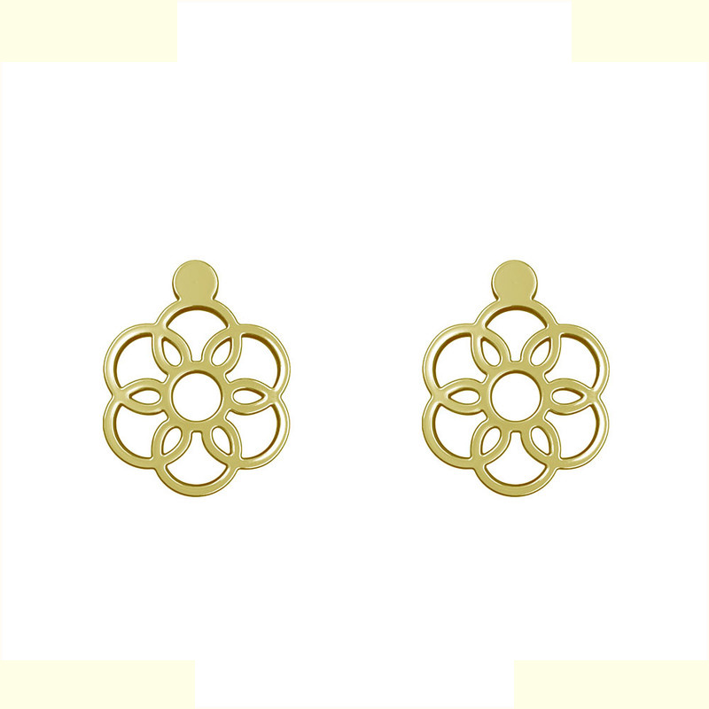 گوشواره طلا 18 عیار زنانه مدوپد مدل گل کد GA1-11543 گوشواره طلا 18 عیار زنانه مدوپد مدل گل کد GA1-11543