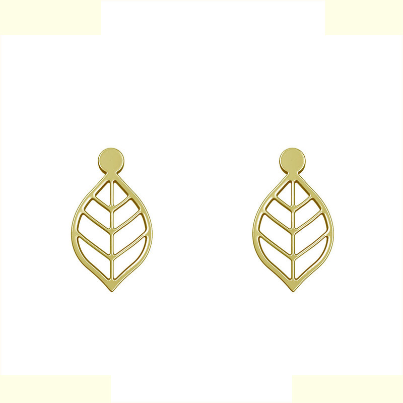 گوشواره طلا 18 عیار زنانه مدوپد مدل برگ کد GA1-11548 گوشواره طلا 18 عیار زنانه مدوپد مدل برگ کد GA1-11548