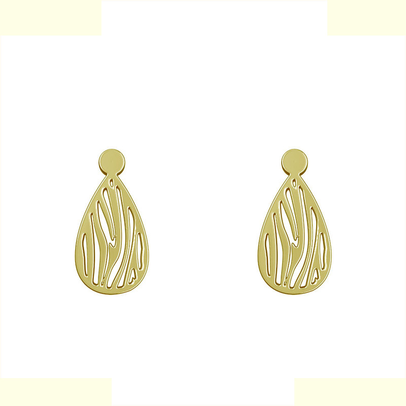 گوشواره طلا 18 عیار زنانه مدوپد مدل اشک کد GA1-11640