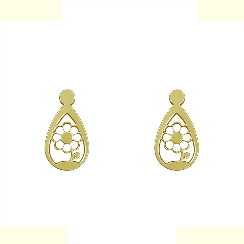 گوشواره طلا 18 عیار زنانه مدوپد مدل گل کد GA1-11749 گوشواره طلا 18 عیار زنانه مدوپد مدل گل کد GA1-11749