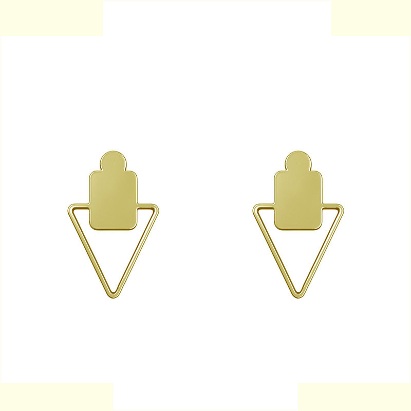 گوشواره طلا 18 عیار زنانه مدوپد مدل مثلث کد GA1-11807 گوشواره طلا 18 عیار زنانه مدوپد مدل مثلث کد GA1-11807