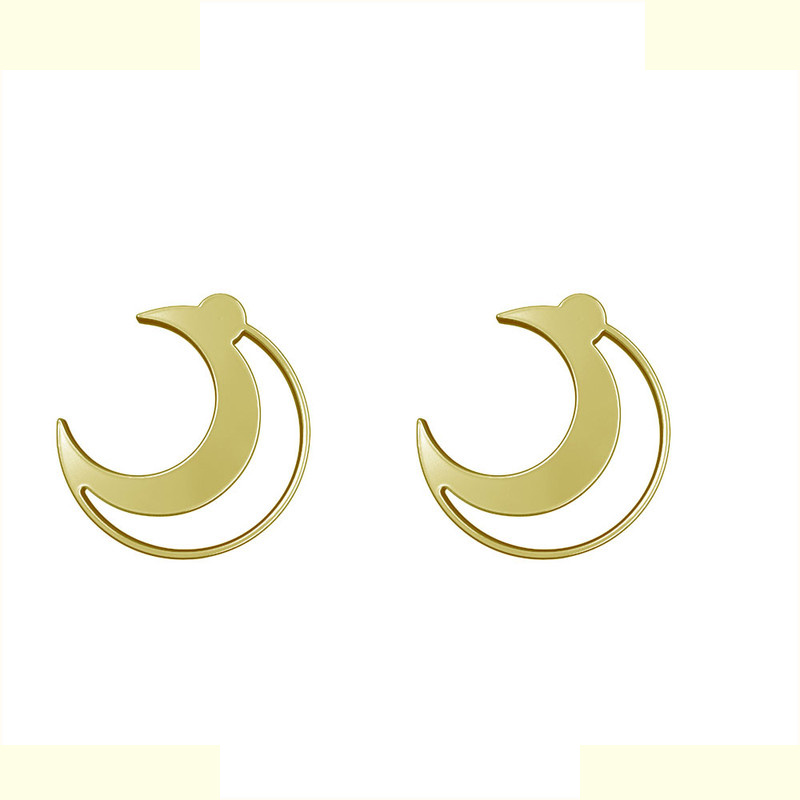 گوشواره طلا 18 عیار زنانه مدوپد مدل ماه کد GA1-11858 گوشواره طلا 18 عیار زنانه مدوپد مدل ماه کد GA1-11858