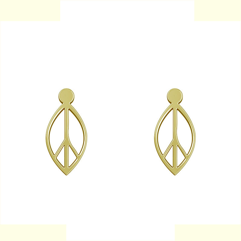 گوشواره طلا 18 عیار زنانه مدوپد مدل برگ کد GA1-11968 گوشواره طلا 18 عیار زنانه مدوپد مدل برگ کد GA1-11968