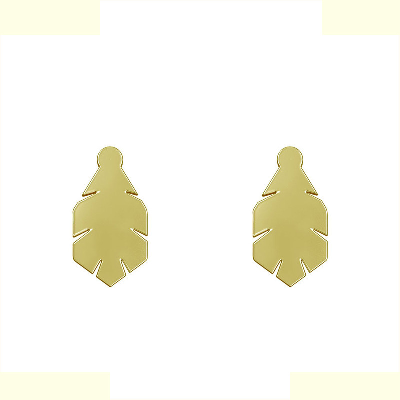 گوشواره طلا 18 عیار زنانه مدوپد مدل برگ هندسی کد GA1-11982 گوشواره طلا 18 عیار زنانه مدوپد مدل برگ هندسی کد GA1-11982