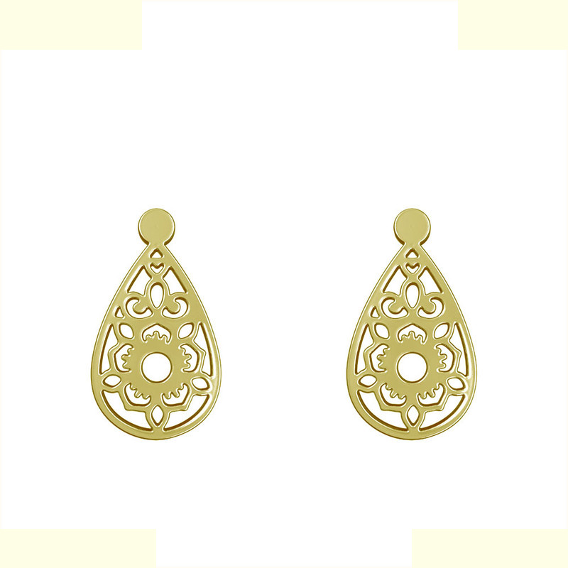 گوشواره طلا 18 عیار زنانه مدوپد مدل اسلیمی کد GA1-12041 گوشواره طلا 18 عیار زنانه مدوپد مدل اسلیمی کد GA1-12041