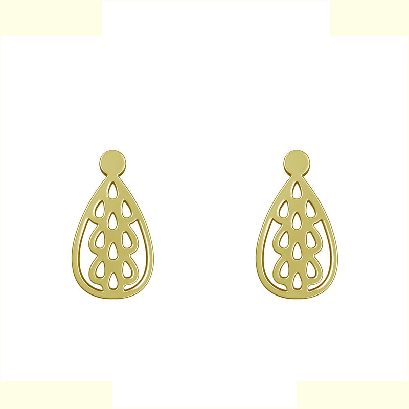 گوشواره طلا 18 عیار زنانه مدوپد مدل اشک کد GA1-12063 گوشواره طلا 18 عیار زنانه مدوپد مدل اشک کد GA1-12063