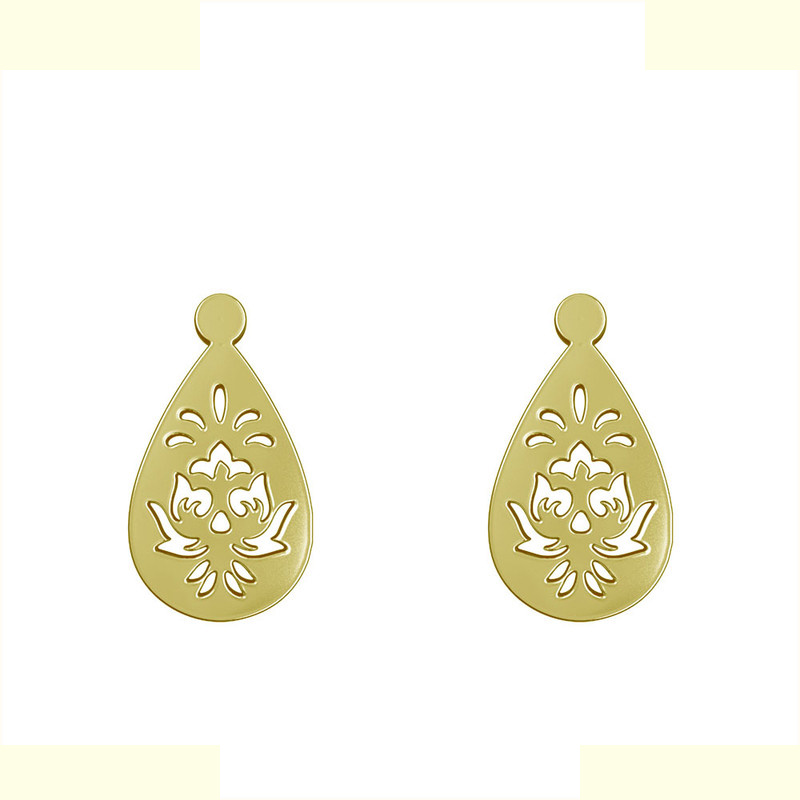 گوشواره طلا 18 عیار زنانه مدوپد مدل اسلیمی کد GA1-12084 گوشواره طلا 18 عیار زنانه مدوپد مدل اسلیمی کد GA1-12084