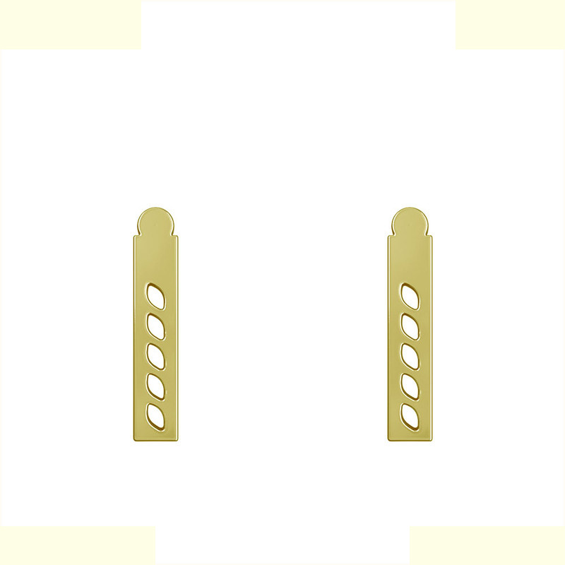 گوشواره طلا 18 عیار زنانه مدوپد مدل مستطیل کد GA1-12106 گوشواره طلا 18 عیار زنانه مدوپد مدل مستطیل کد GA1-12106