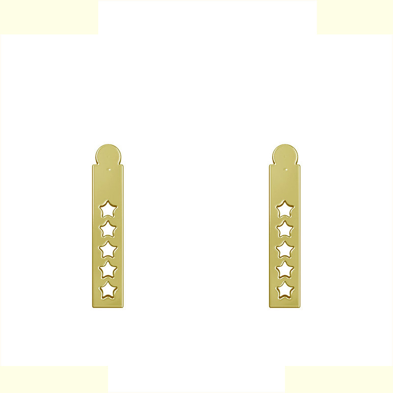 گوشواره طلا 18 عیار زنانه مدوپد مدل مستطیل و ستاره کد GA1-12109 گوشواره طلا 18 عیار زنانه مدوپد مدل مستطیل و ستاره کد GA1-12109