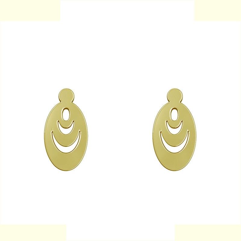 گوشواره طلا 18 عیار زنانه مدوپد مدل بیضی کد GA1-12131 گوشواره طلا 18 عیار زنانه مدوپد مدل بیضی کد GA1-12131