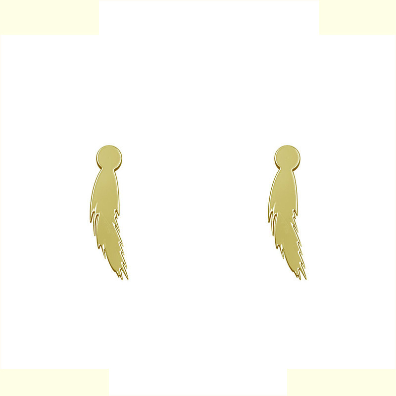 گوشواره طلا 18 عیار زنانه مدوپد مدل پر کد GA1-12217 گوشواره طلا 18 عیار زنانه مدوپد مدل پر کد GA1-12217