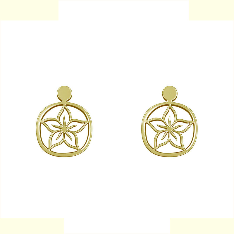 گوشواره طلا 18 عیار زنانه مدوپد مدل گل کد GA1-12292 گوشواره طلا 18 عیار زنانه مدوپد مدل گل کد GA1-12292