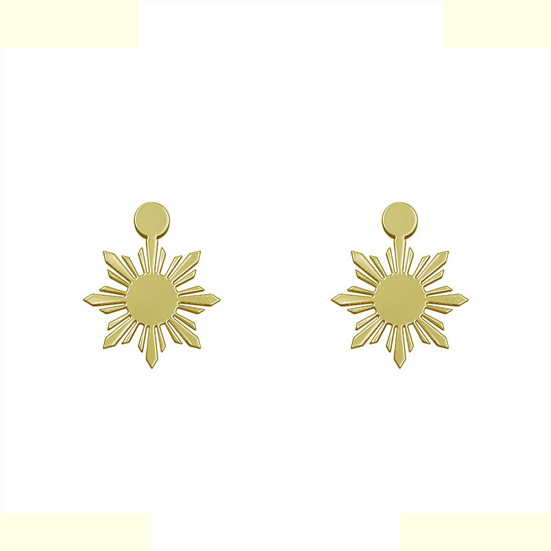 گوشواره طلا 18 عیار زنانه مدوپد مدل خورشید کد GA1-12323 گوشواره طلا 18 عیار زنانه مدوپد مدل خورشید کد GA1-12323