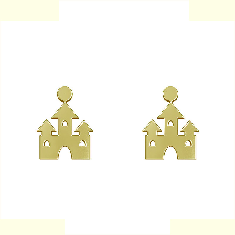 گوشواره طلا 18 عیار زنانه مدوپد مدل قصر کد GA1-12501 گوشواره طلا 18 عیار زنانه مدوپد مدل قصر کد GA1-12501