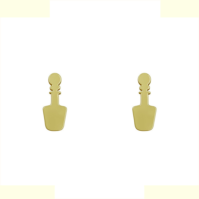 گوشواره طلا 18 عیار زنانه مدوپد مدل بطری کد GA1-12503 گوشواره طلا 18 عیار زنانه مدوپد مدل بطری کد GA1-12503