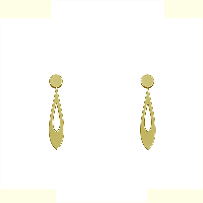 گوشواره طلا 18 عیار زنانه مدوپد مدل اشک کد GA1-12559