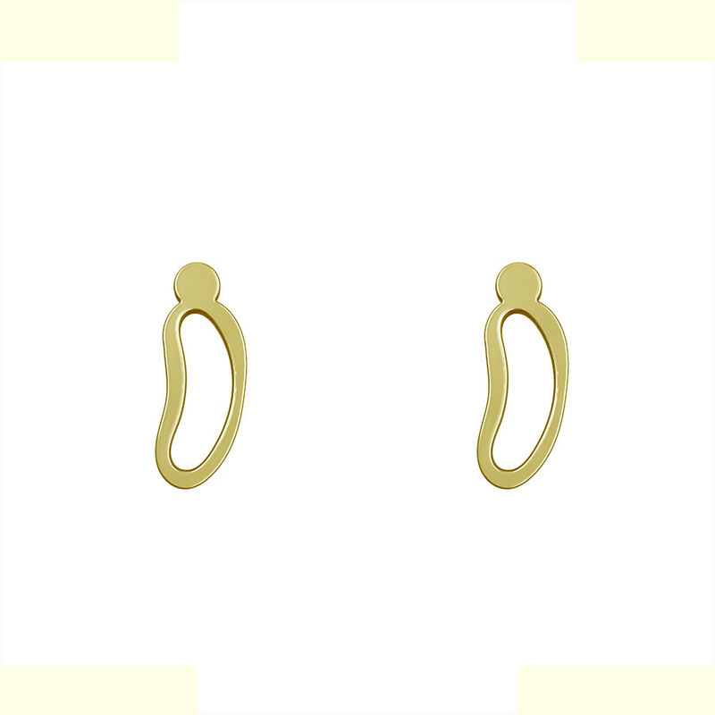 گوشواره طلا 18 عیار زنانه مدوپد مدل حلقه کد GA1-12583