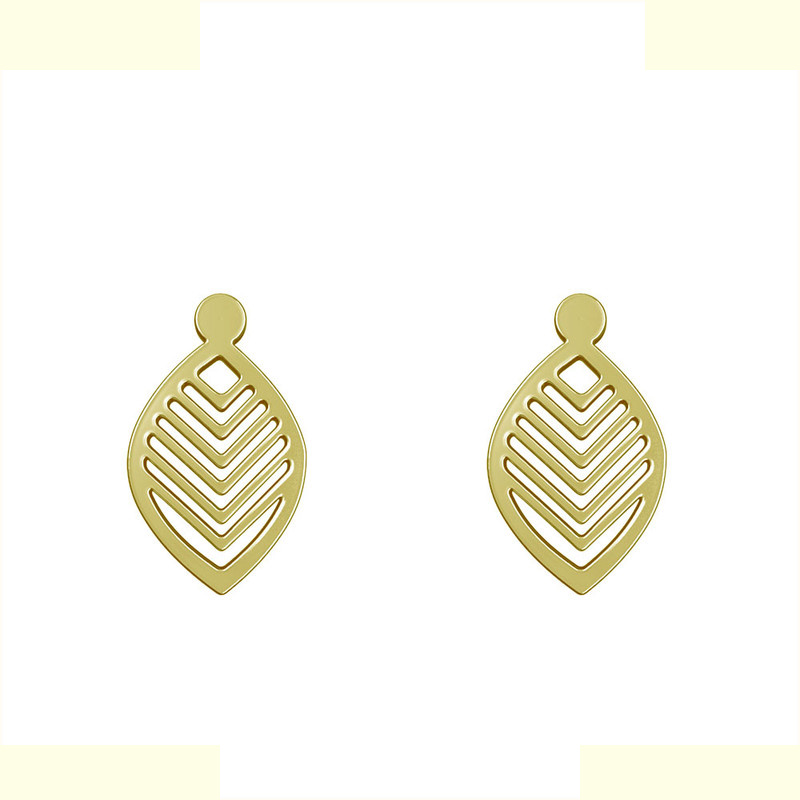 گوشواره طلا 18 عیار زنانه مدوپد مدل اشک کد GA1-12674