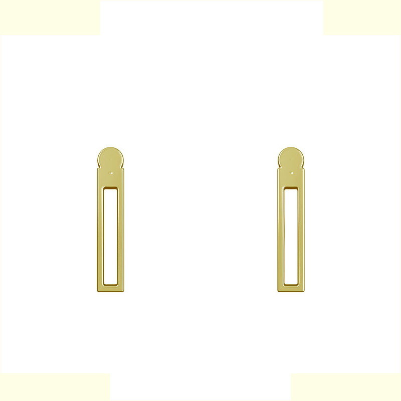 گوشواره طلا 18 عیار زنانه مدوپد مدل مستطیل کد GA1-12707 گوشواره طلا 18 عیار زنانه مدوپد مدل مستطیل کد GA1-12707