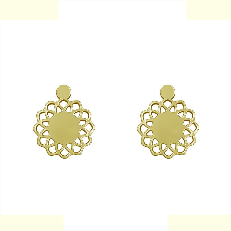 گوشواره طلا 18 عیار زنانه مدوپد مدل گل کد GA1-12722 گوشواره طلا 18 عیار زنانه مدوپد مدل گل کد GA1-12722