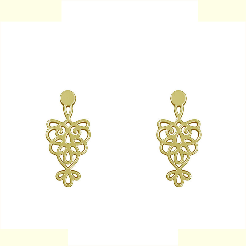 گوشواره طلا 18 عیار زنانه مدوپد مدل اسلیمی کد GA1-12774 گوشواره طلا 18 عیار زنانه مدوپد مدل اسلیمی کد GA1-12774