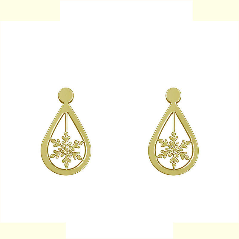 گوشواره طلا 18 عیار زنانه مدوپد مدل اشک و گل کد GA1-12917 گوشواره طلا 18 عیار زنانه مدوپد مدل اشک و گل کد GA1-12917